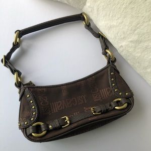 ROBERTO CAVALLI brown monogram mini bag
